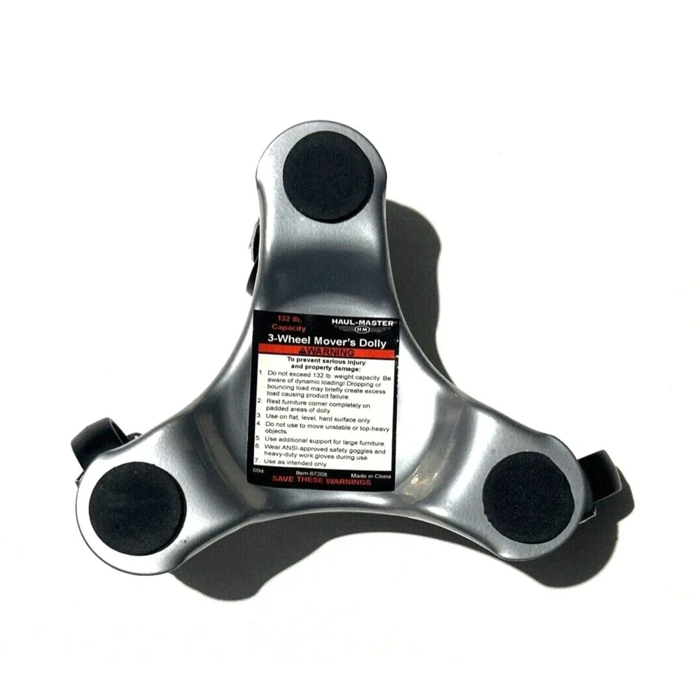 Haul-Master 3 Wheel‎ Mover's Dolly 132 lb Capacity 67208 Furniture Tri-Dolly